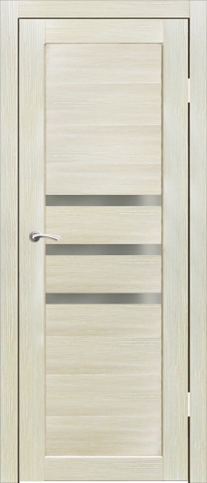 Дверь царговая модель Грация - 3 цвет Белый Кипарис Экошпон