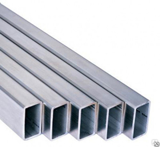 Труба прямоугольная алюминиевая, 105х3.5 мм, 5 мм, 6 м, АМг5М, м/д 