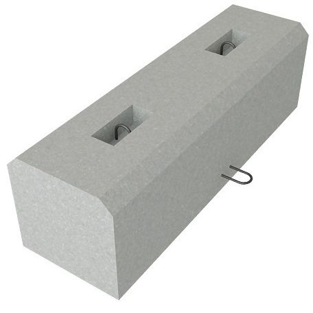 Блок бетонный упора У1 1500х500х400 , 0,300 м3., шт