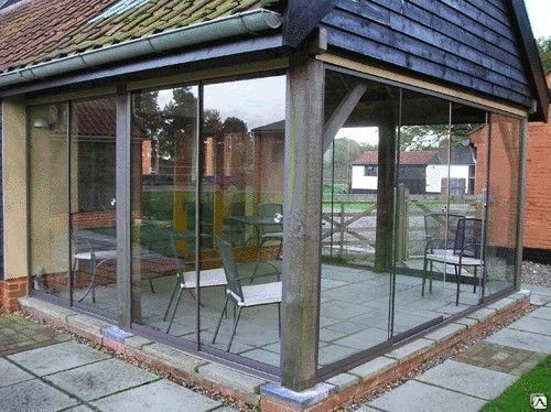 Безрамное остекление беседок, цена в Екатеринбурге от компании ...