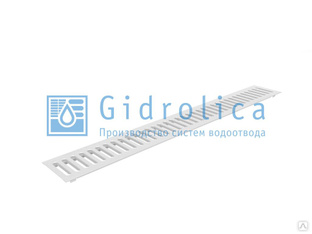 Ливневая решетка Gidrolica Standart DN 100 1000 мм - штамп. оцинк. сталь 