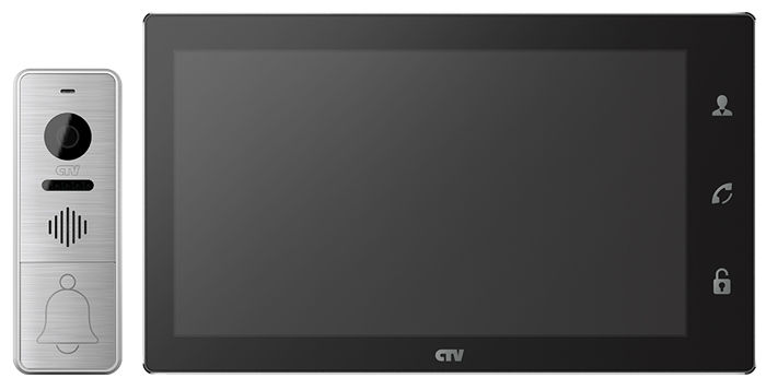 CTV-DP4106AHD B (чёрный), комплект видеодомофона