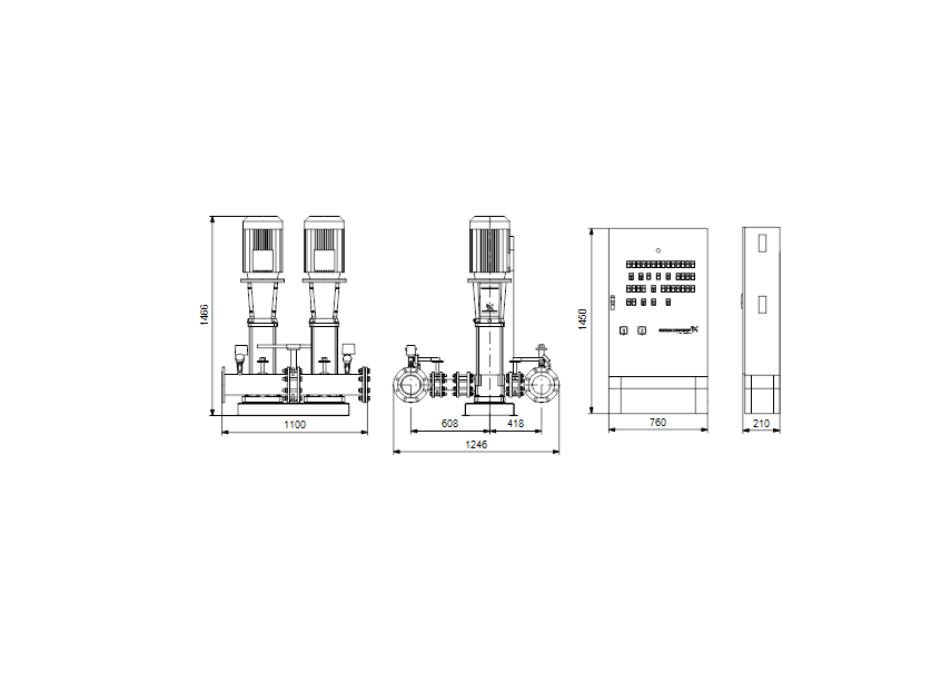 Шкаф grundfos control mx