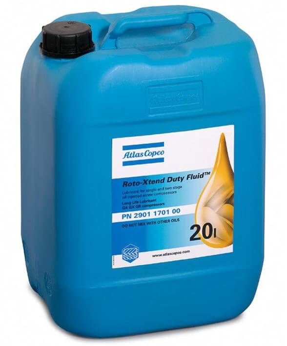 Компрессорное масло синтетическое Atlas Copco Roto-Xtend Duty Fluid -20л, 2