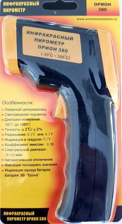 Пирометр (инфракрасный термометр) Орион 380