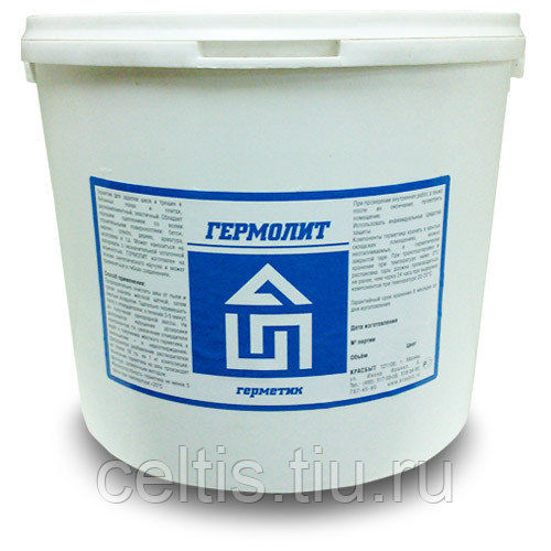 Герметик полиуретановый для швов бетонных полов Гермолит 20 кг.