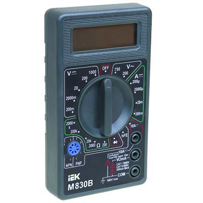 Мультиметр цифровой Master MAS830L IEK арт. TMD-3L-830