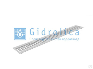 Ливневая решетка Gidrolica Standart DN 100 1000 мм - стальная нерж. 