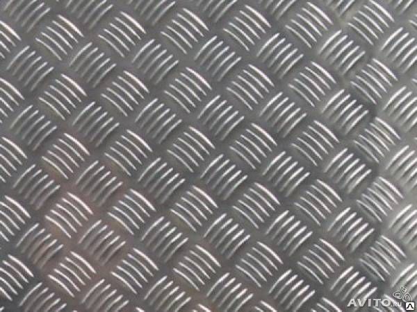 Алюминиевый Лист рифлёный "Квинтет" 1200х600х3,0 мм