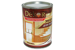 Эмаль для пола золотисто-коричневая 6 кг Dekor