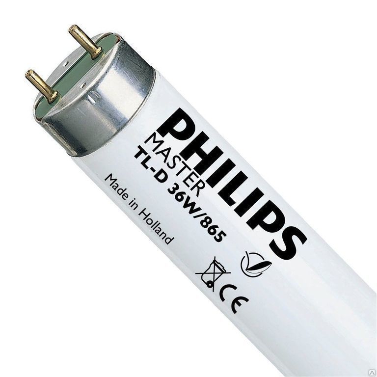 Лампа линейная люминесцентная ЛЛ 18вт TLD 18/33-640 G13 белая PHILIPS