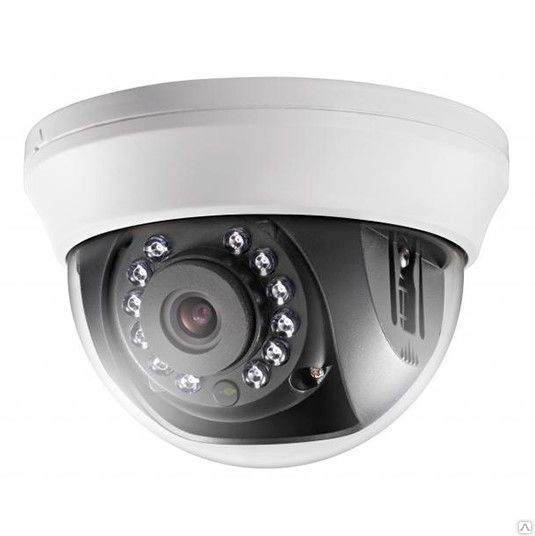 Купольная внутренняя видеокамера HD-TVI 2Мп 1080Р ИК-подсветка 20м DS-T201
