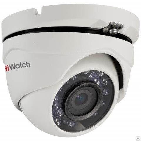 Купольная уличная видеокамера HD-TVI 1Мп 720Р ИК-подсветка 20м IP66 DS-T103
