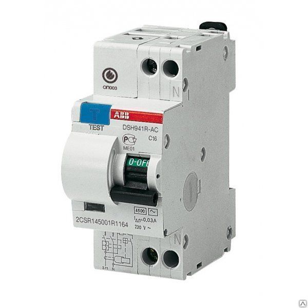 Выключатель автоматический дифференциальный (АВДТ) DSH941R 1П+N C40А 30мA