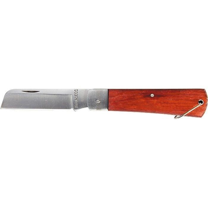 Нож складной, 200 мм, прямое лезвие, деревянная ручка Sparta SPARTA