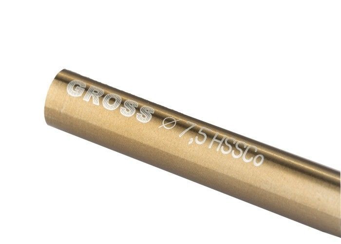 Сверло спиральное по металлу, 7,5 мм, HSS-Co Gross GROSS 3