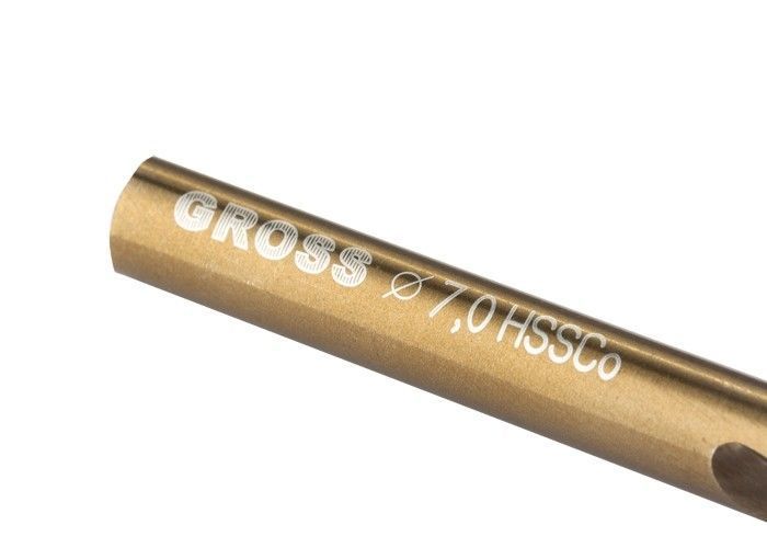 Сверло спиральное по металлу, 7 мм, HSS-Co Gross GROSS 3