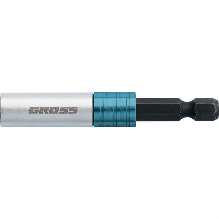 Адаптер для бит с двойным держателем и магнитом, 65 мм, 1/4 Gross GROSS
