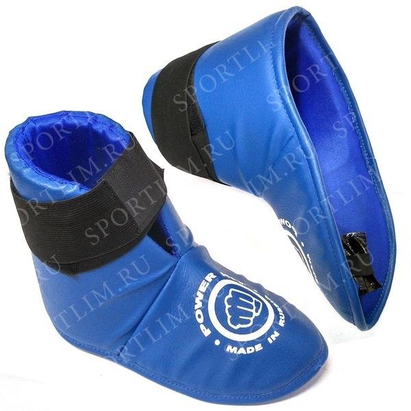 Футы для Тхэквондо защита стопы (синие) р.32 Sportex