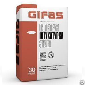 Штукатурка GIFAS START лёгкая (30 кг) /40 Штукатурка GIFAS START лёгкая (30 кг) /40