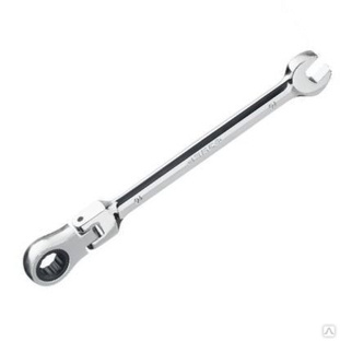 Трещоточный шарнирный гаечный ключ 14мм, ЗУБР 27101-14 