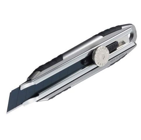 Нож 18мм, алюминиевая рукоятка, винтовой фиксатор, OLFA OL-MXP-L