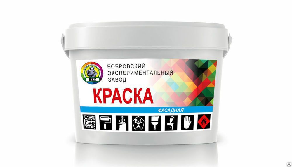 Декоративная краска для фасадных работ ВД-АК 107, 50л/50кг