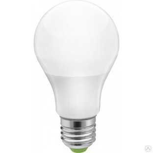 Лампа светодиодная LED Е27 10 Вт теплая (SBA6010) SAFFIT 55004 