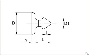 Кнопка управления К 3,5 для ЛМ-5 (7500 шт в упаковке) 