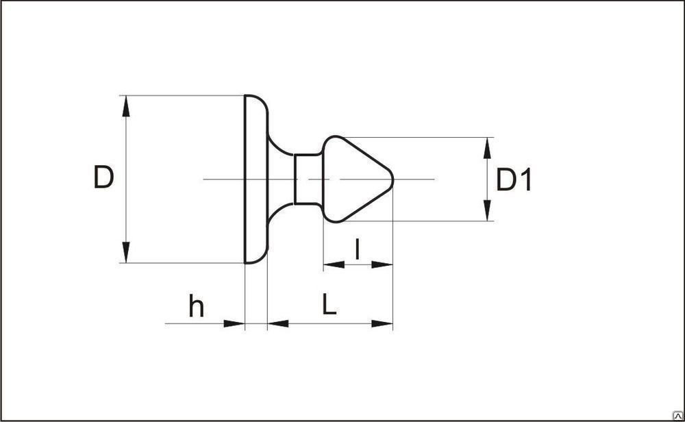 Кнопка управления К 3,5 для ЛМ-5 (7500 шт в упаковке)
