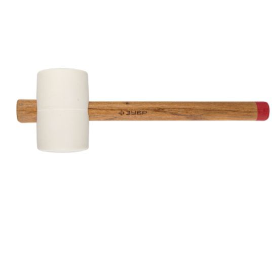Киянка 0,90кг, d=90мм белая резиновая, деревянная ручка, ЗУБР 20511-900_z01
