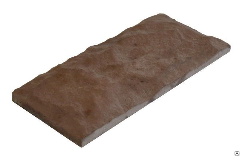 Облицовочная плитка "Рваный камень " 265х126х12 коричневая