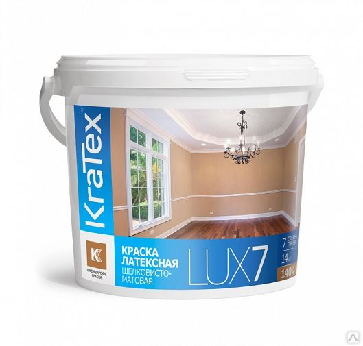 Luxe краска. Краска латексная Kratex. Kratex Lux 7. Краска латексная Lux 7. Шелковисто матовая кра ка.