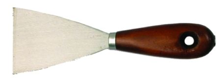 Шпатель-скребок стальной с дерев ручкой 100мм "888" (12)