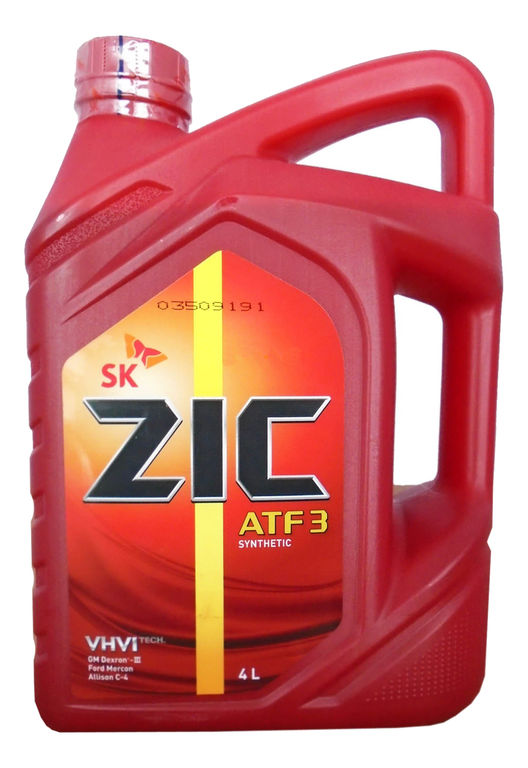 Трансмиссионное масло ZIC ATF 3 4л