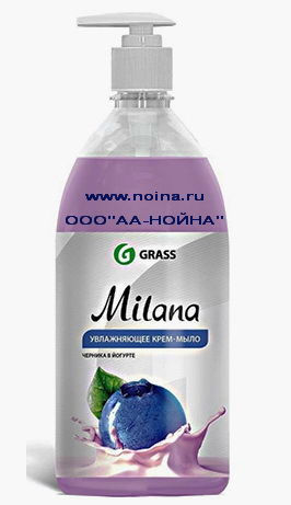 Крем-мыло жидкое с дозатором "Milana" 1 л