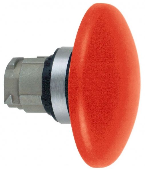 Головка грибовидной кнопки 22мм без подсветки с возвр. красн. SchE ZB4BR416