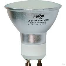 Лампа светодиодная LED 7 Вт 230 В GU10 белая Feron LB-26 80LED 