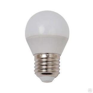 Лампа светодиодная ECO G45 E27 5 Вт шар 4000 К белая 450 Лм 