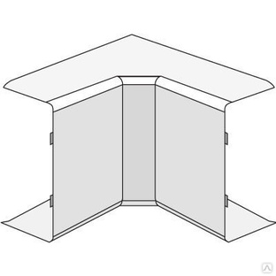 Угол внутренний изменяемый для кабель канала dkc 01724 80х40 мм белый