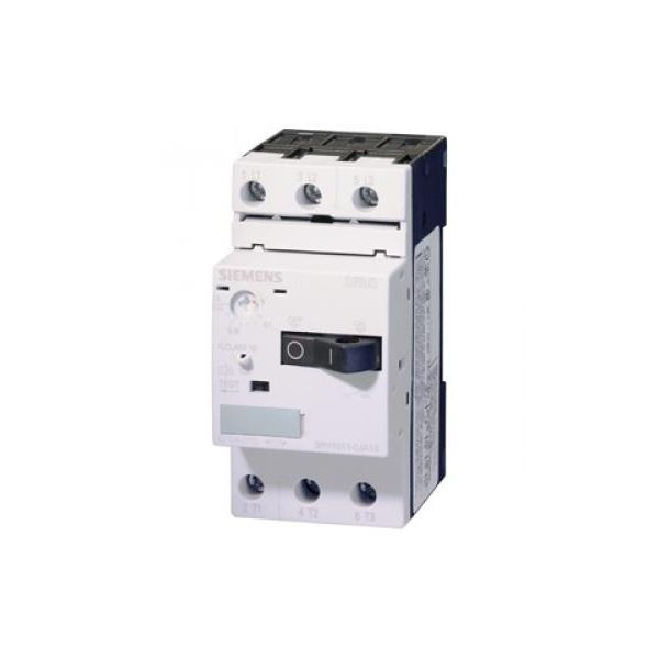Выключатель автоматический для защиты электродвигателей 0.18-0.25А N-расцепитель 3A типоразмер S00 SIEMENS (3RV1011-0CA1
