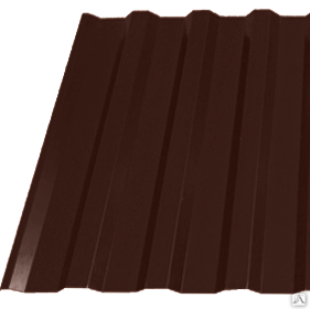 Профнастил МП-20 цвет Шоколад 8017 0,45мм
