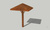 Зонт деревянный солнцезащитный ЗСП-03 #6