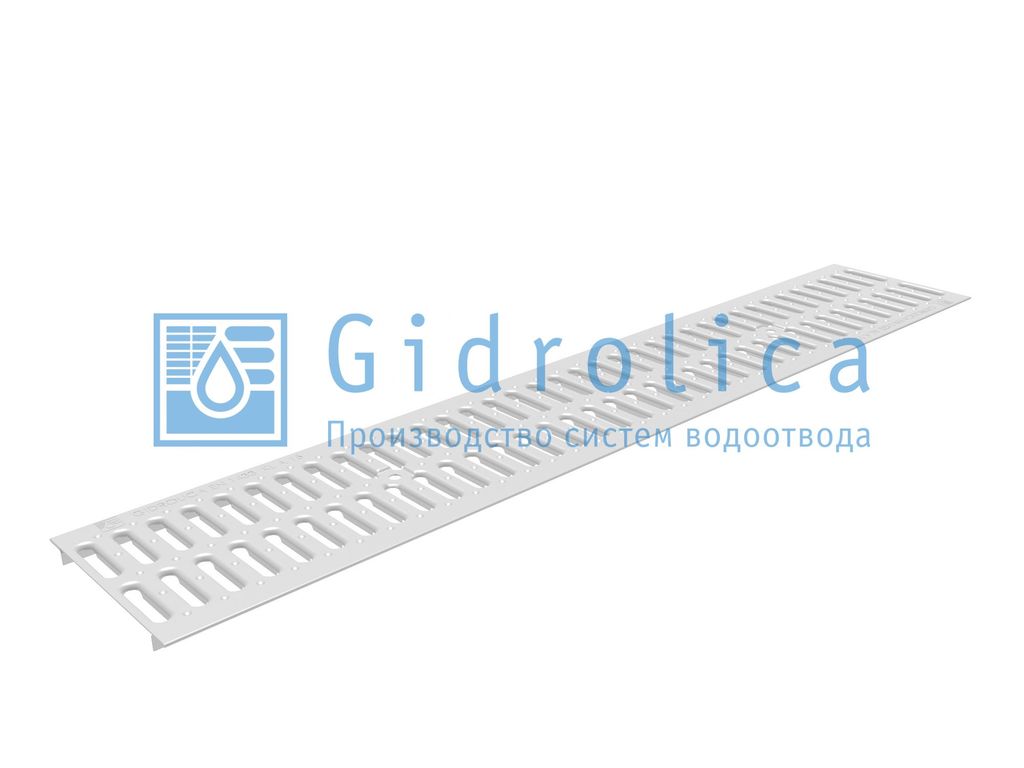 Ливневая решетка Gidrolica Standart DN 150 1000 мм - стальная оцинк.
