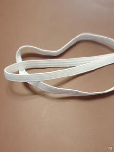 Резинка эластичная вязаная 6 мм белая 100 м 