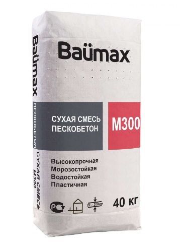 Сухая смесь Baumax Пескобетон М300 40кг