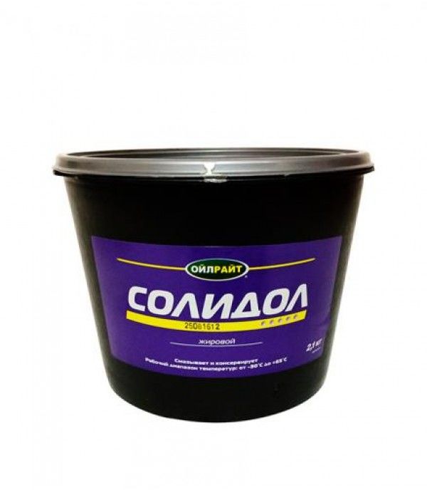 Смазка Солидол-Ж 2,1 кг, OIL RIGHT 6016
