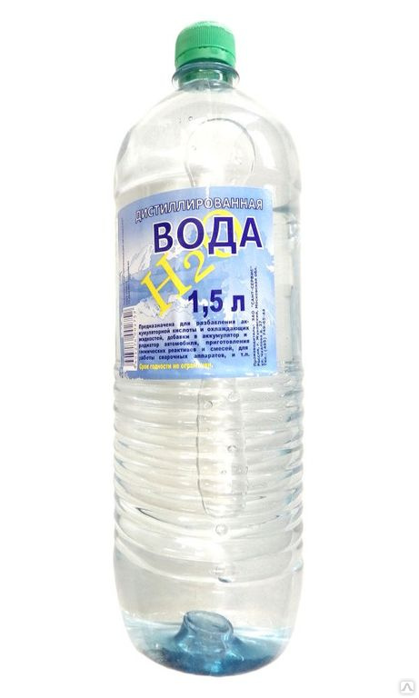 Дистиллированная вода 1,5 л., цена  от компании СКТ-ОЙЛ ГРУПП