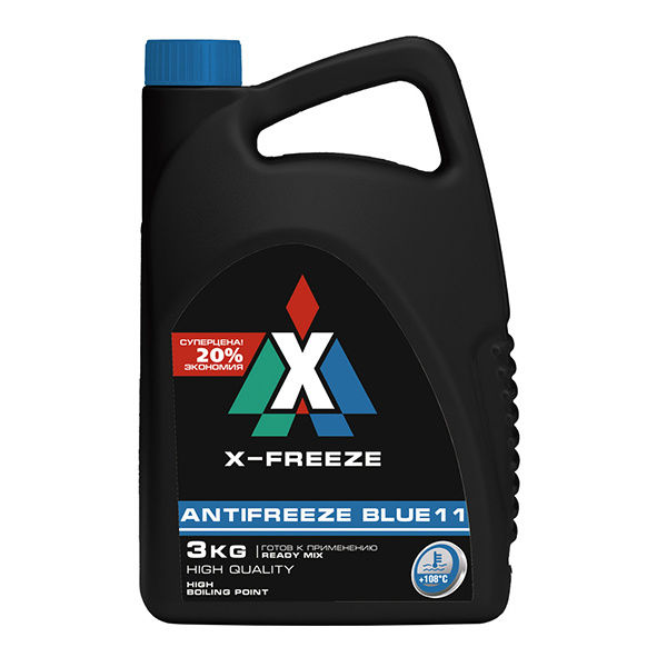 Антифриз X-Freeze Blue (синий) 3 кг 430206093