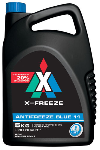 Антифриз X-Freeze Blue (синий) 5 кг 430206066